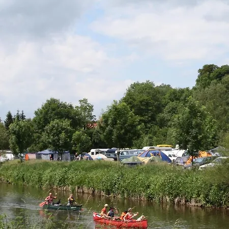 Ferienwohnungen am Campingplatz Trendelburg Exterior foto
